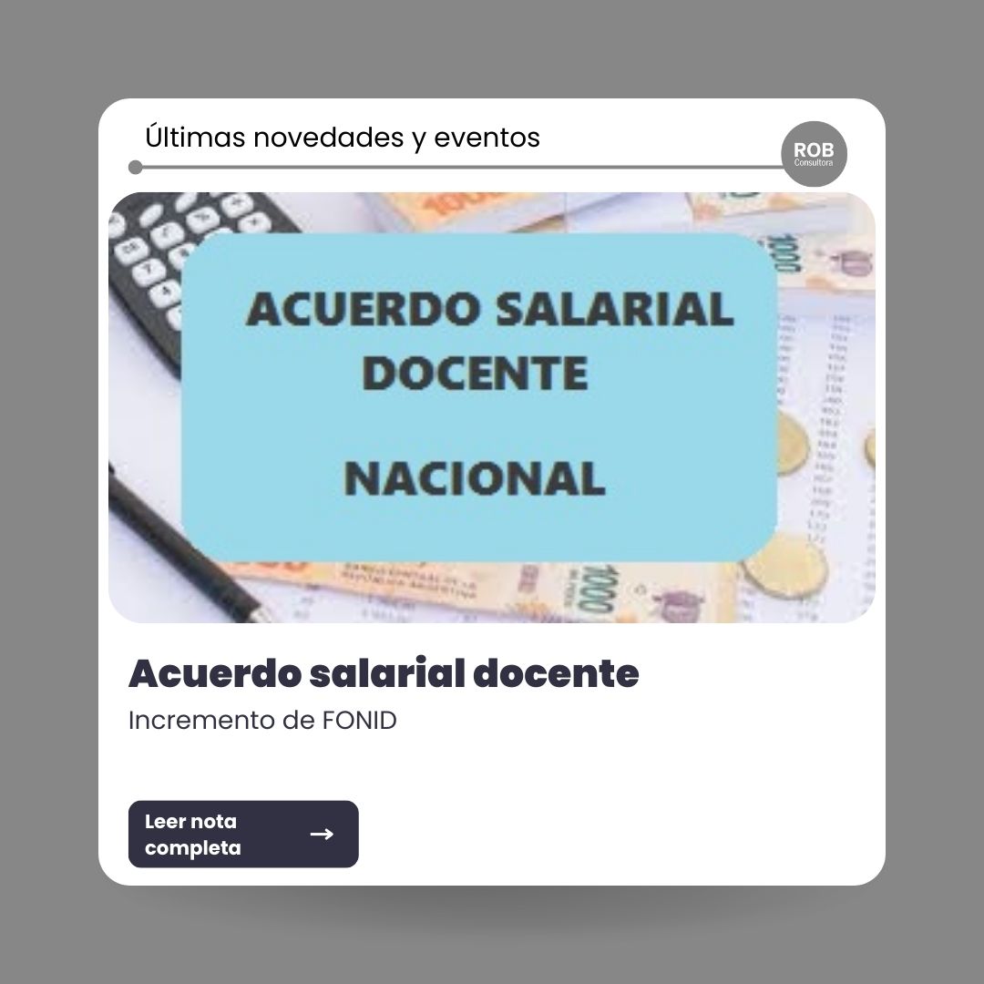 Acuerdo salarial docente nacional