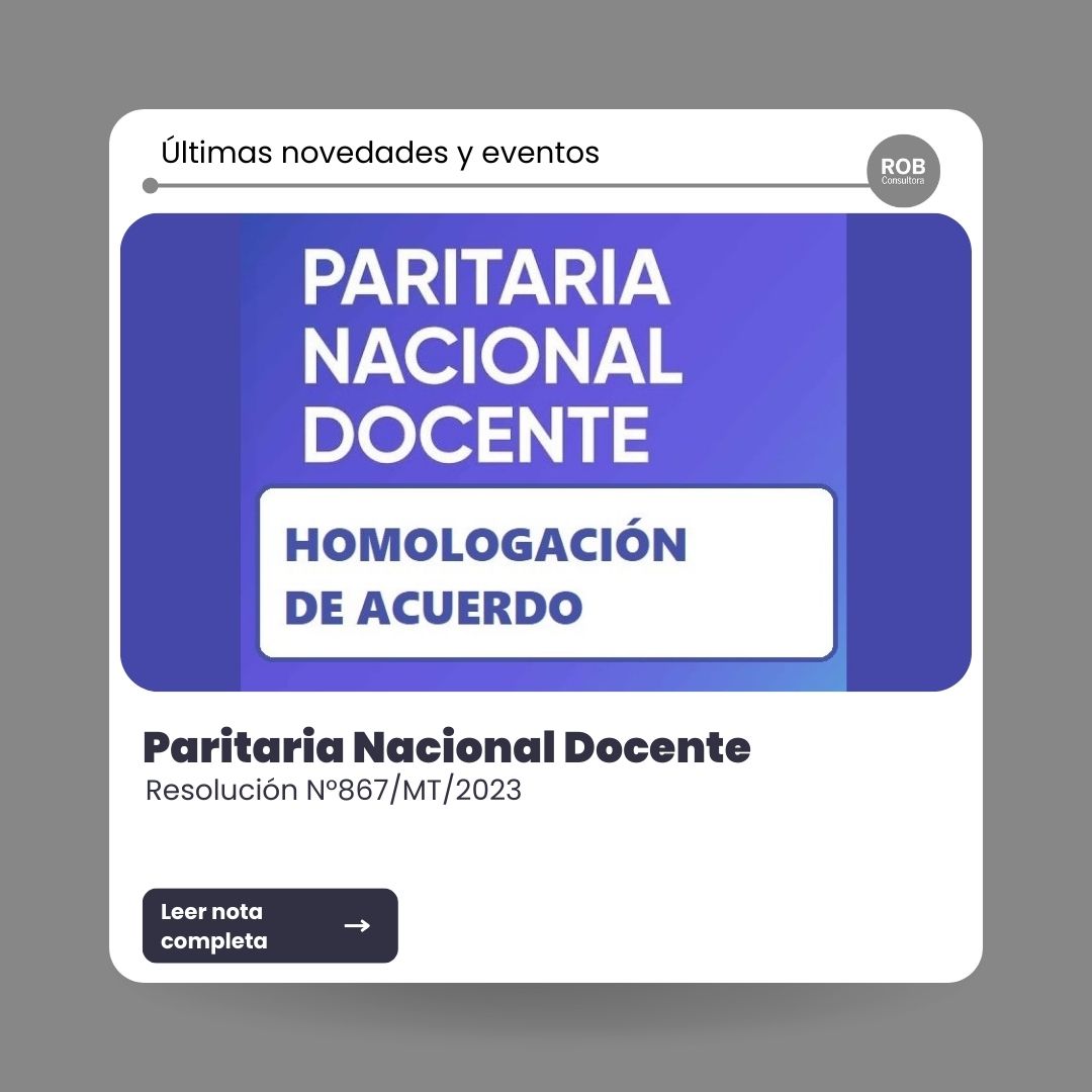 Homologación paritaria docente nacional