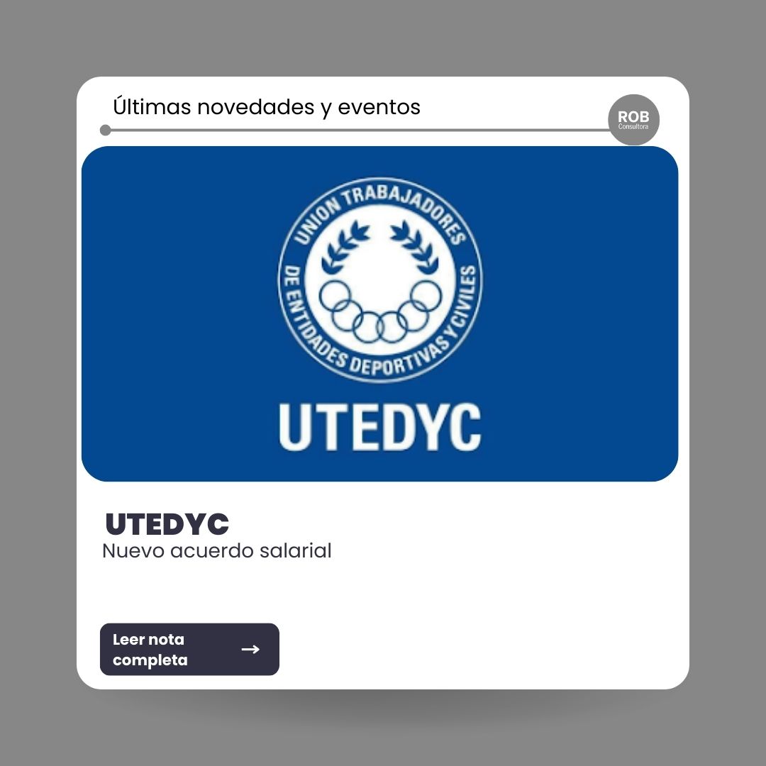 UTEDYC nuevo acuerdo salarial