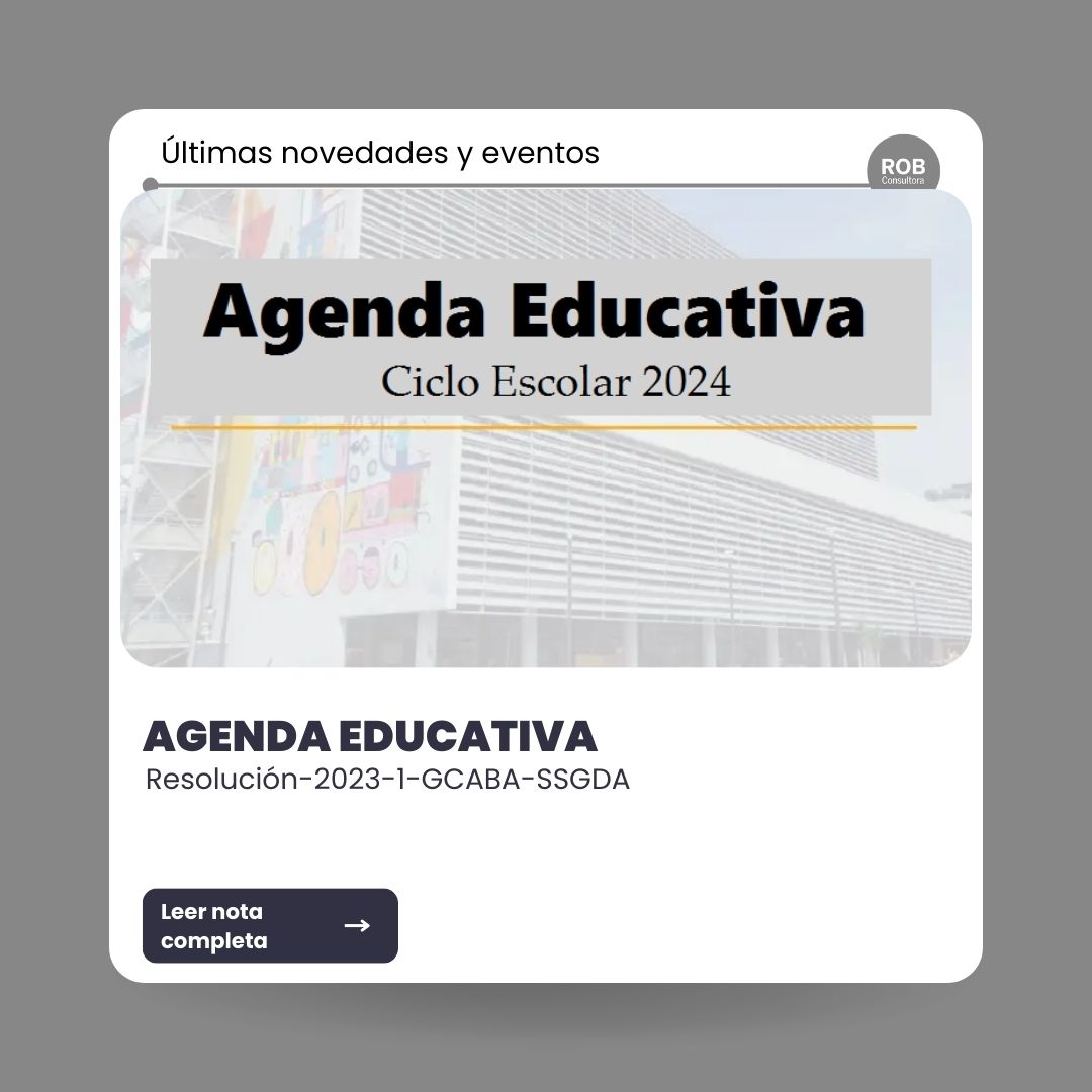 Agenda educativa 2024