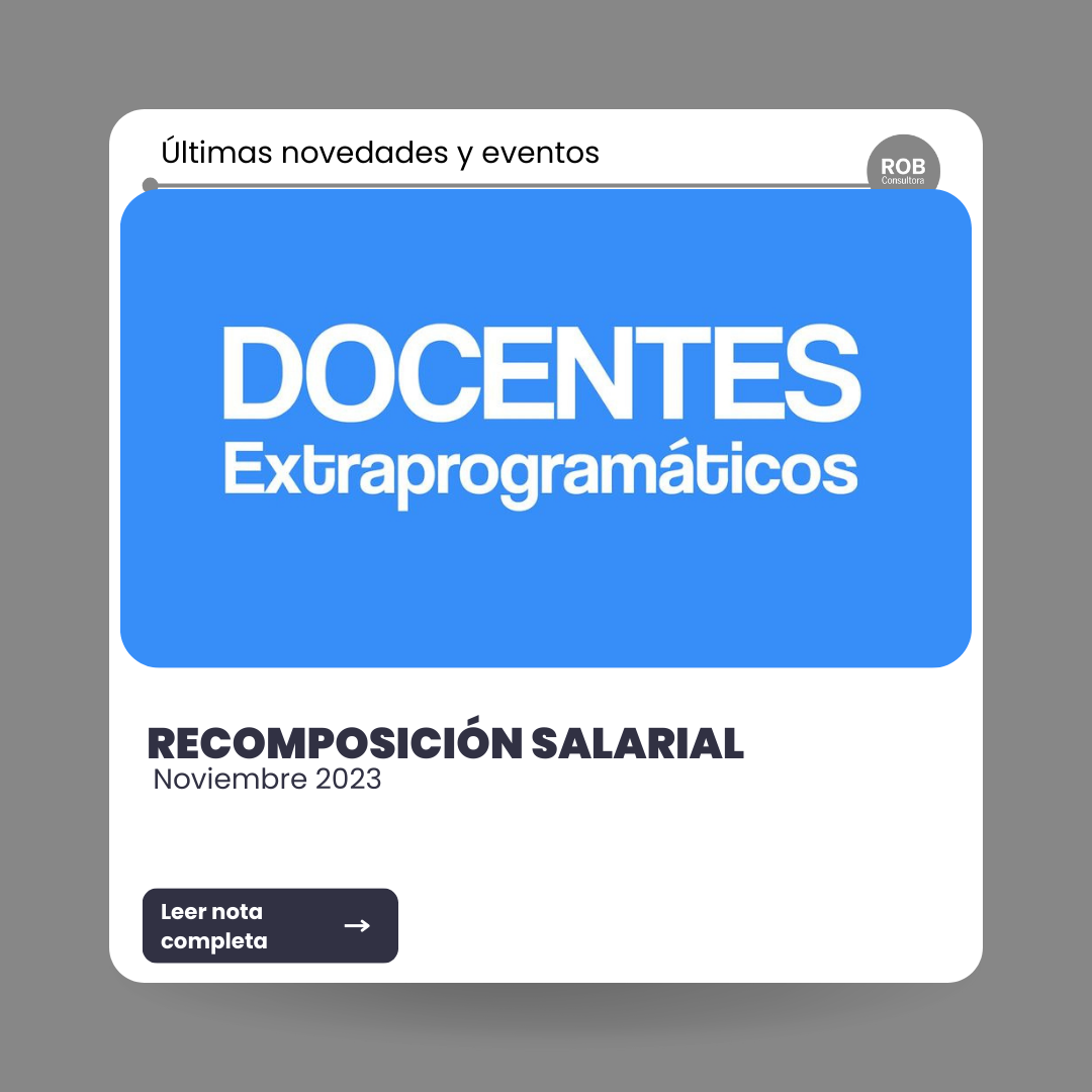 Docentes extraprogramáticos recomposición salarial